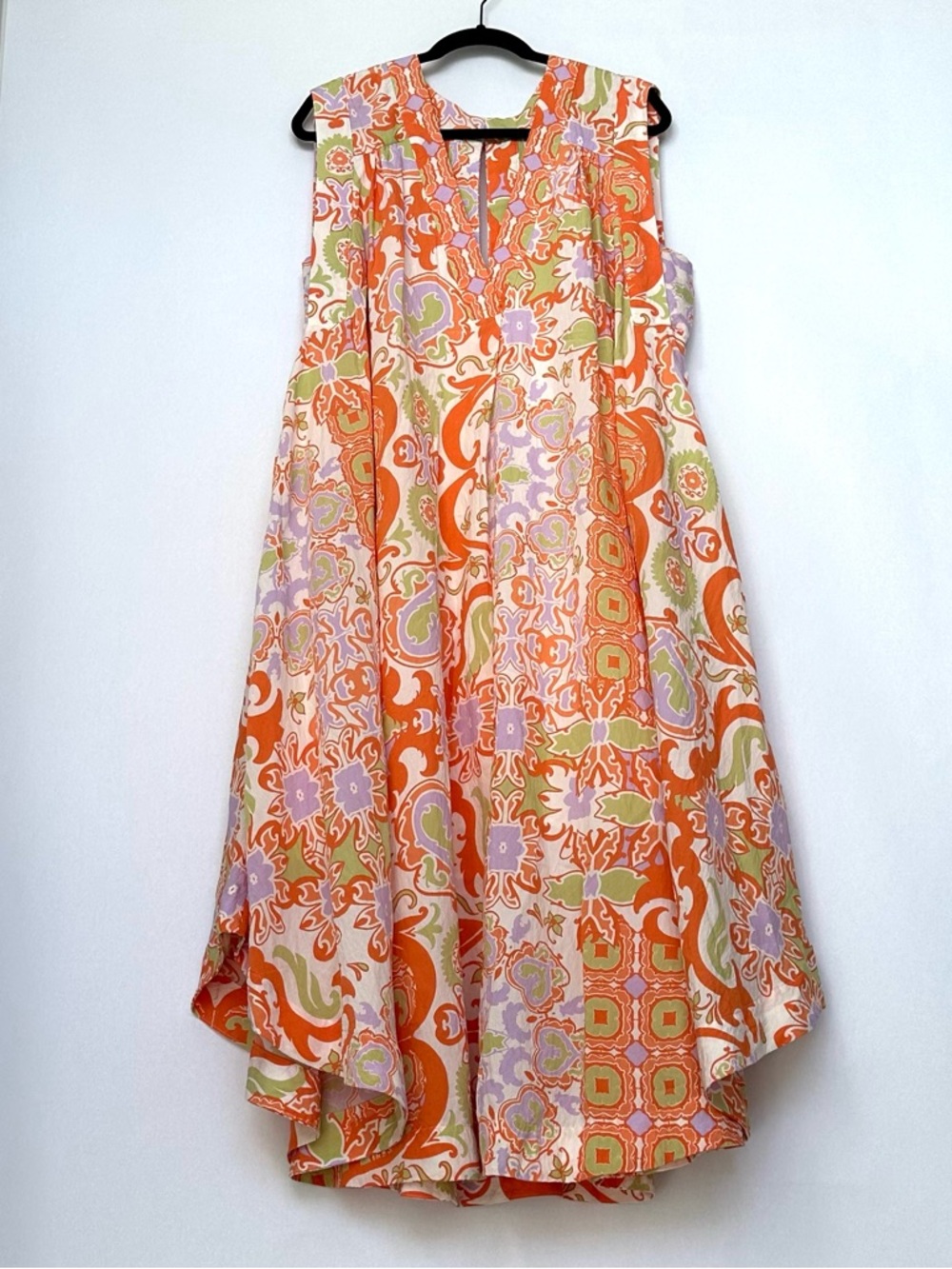 Maeve by Anthropologie Printed V-Neck Tunic Dress | XL Petite | GUC - Picture 6 of 16